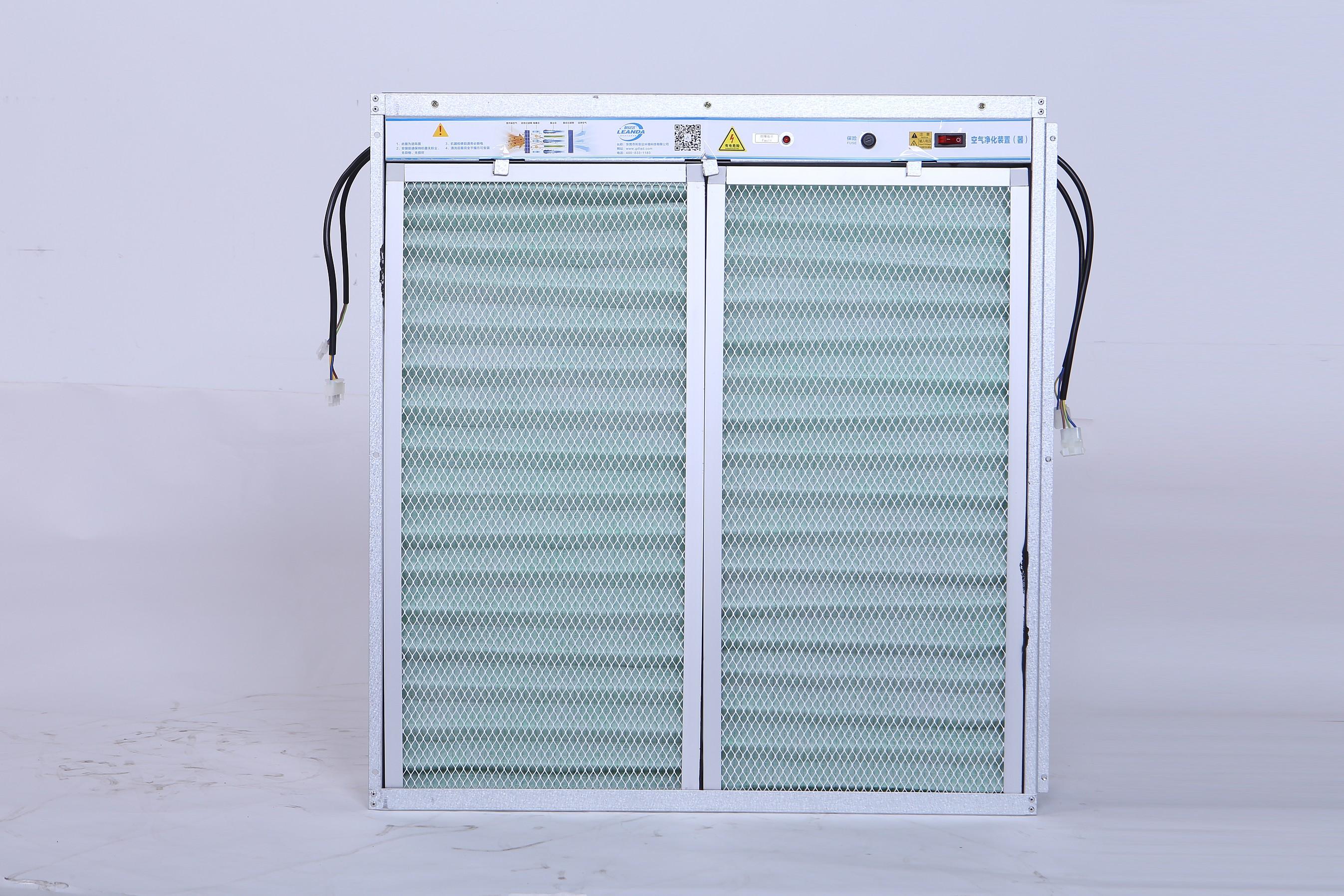 Wind cabinet module combined electronic air purifiction sterilizer with high voltage plasma ESP used in hvac duct air conditioner system